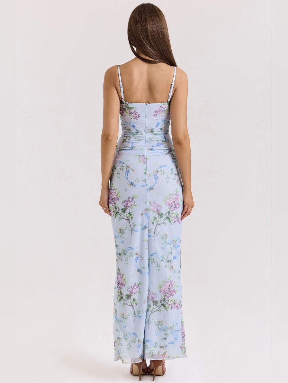 Blue Floral Print 'Lini' House of CB- XL (Plus Cup!) - Picture 4 of 16